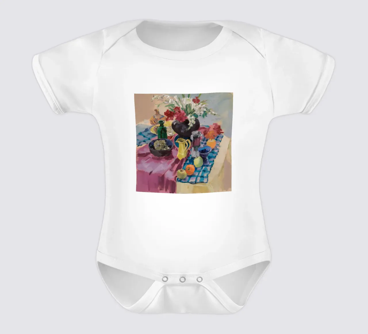 Azure Table Harmony Kurzarm Babybody von Radiance Landscape