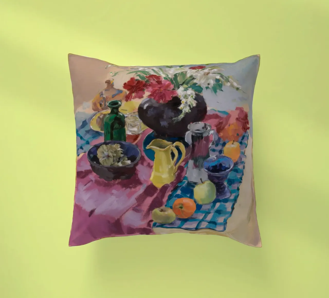 Azure Table Harmony decorative cushion by Radiance Landscape