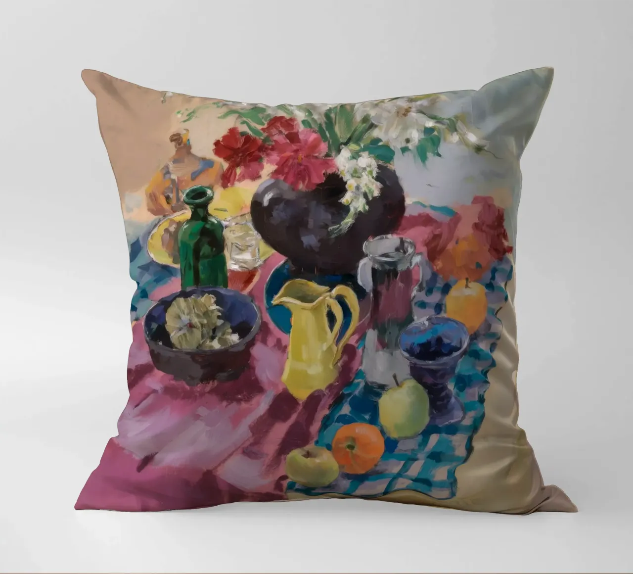 Azure Table Harmony decorative cushion by Radiance Landscape