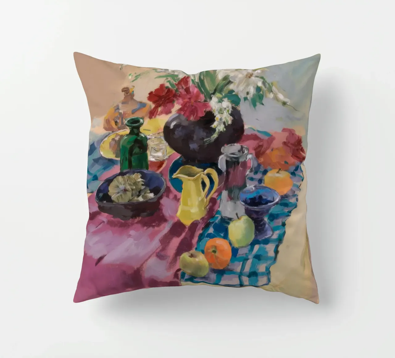 Azure Table Harmony decorative cushion by Radiance Landscape