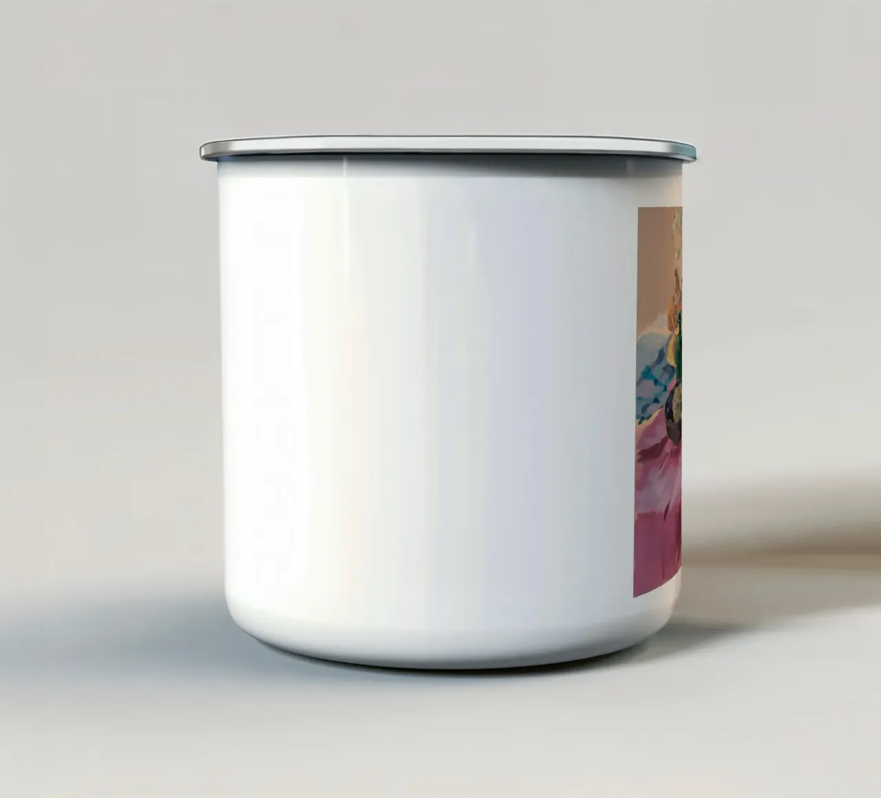 Azure Table Harmony mug en émail de Radiance Landscape
