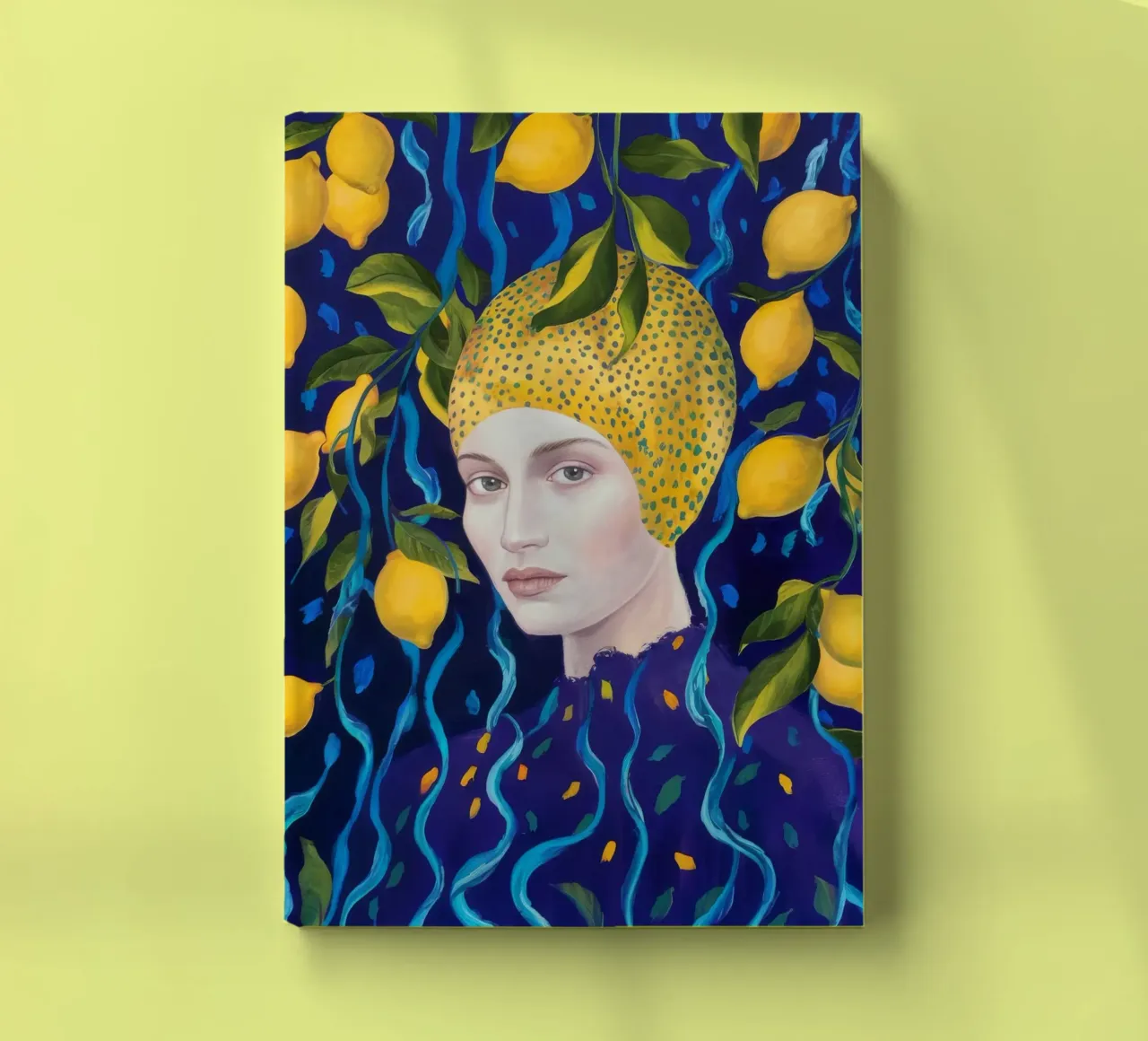 Midnight Lemon Crown notebook by Vivid Reverie