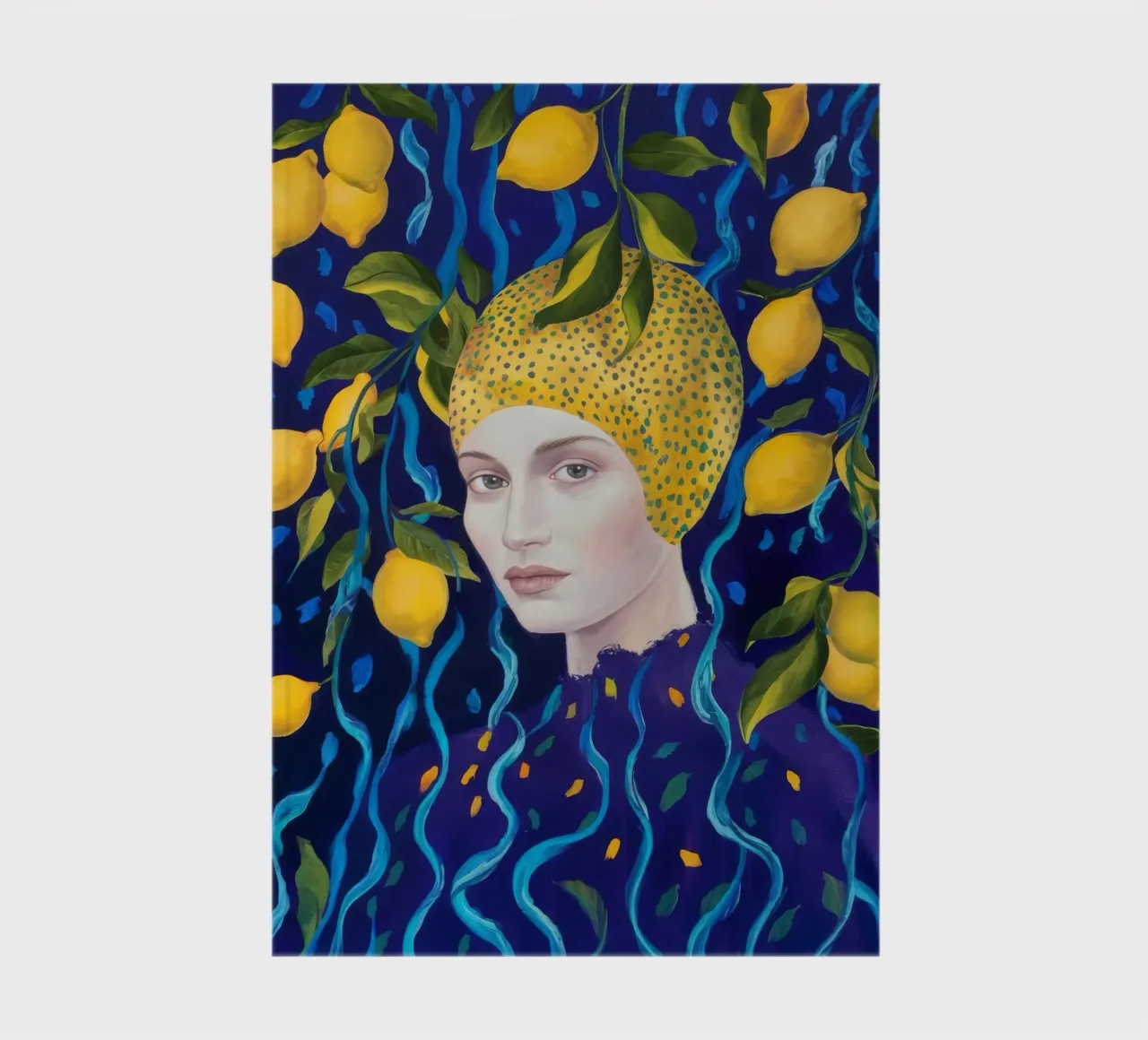Midnight Lemon Crown notebook by Vivid Reverie