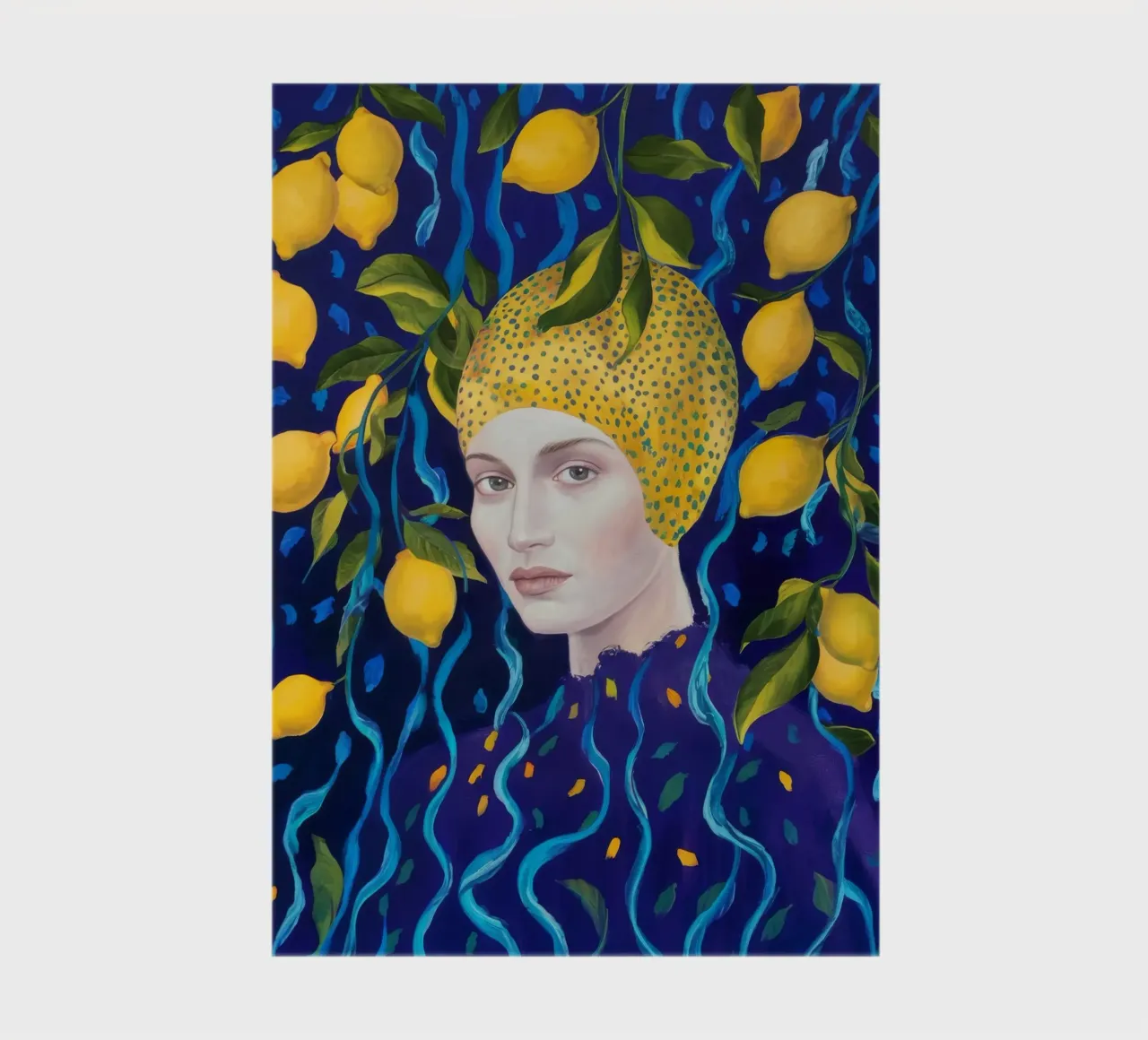 Midnight Lemon Crown notebook by Vivid Reverie