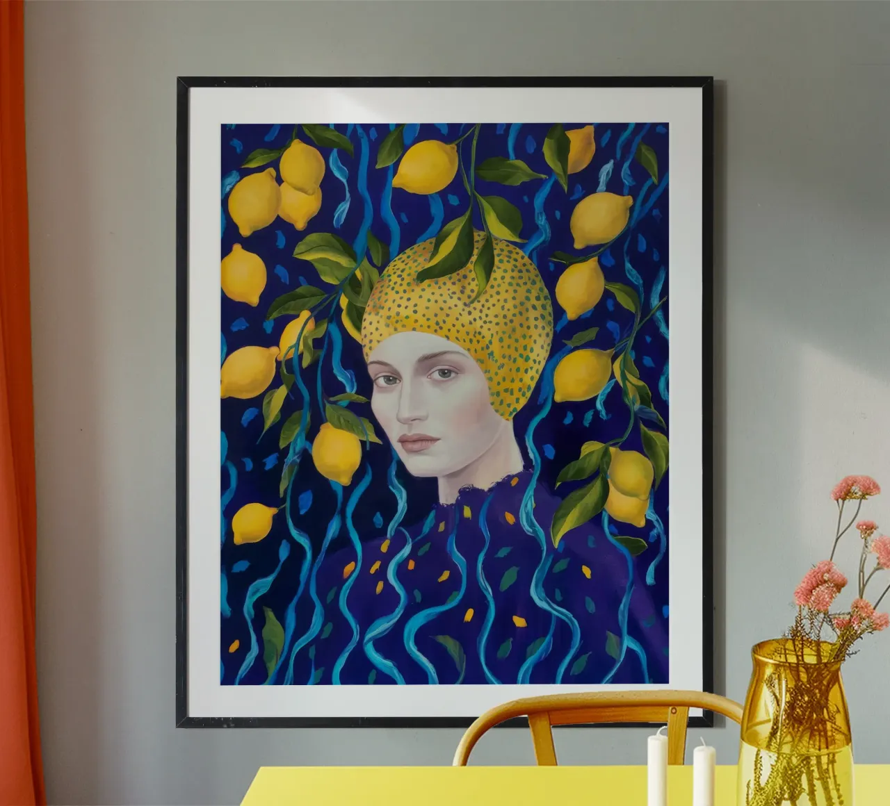 Mitternachts-Zitronenkrone Hahnemühle von Vivid Reverie