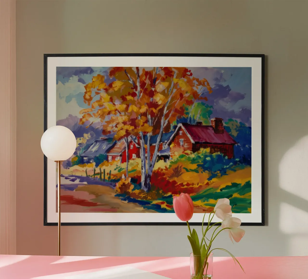 Brillantezza della cabina d'autunno carta hahnemühle da Radiance Landscape