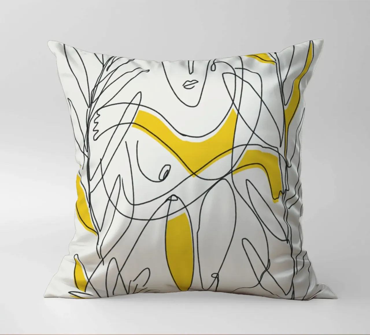 Fogliame botanico in line art cuscino da Little Dean