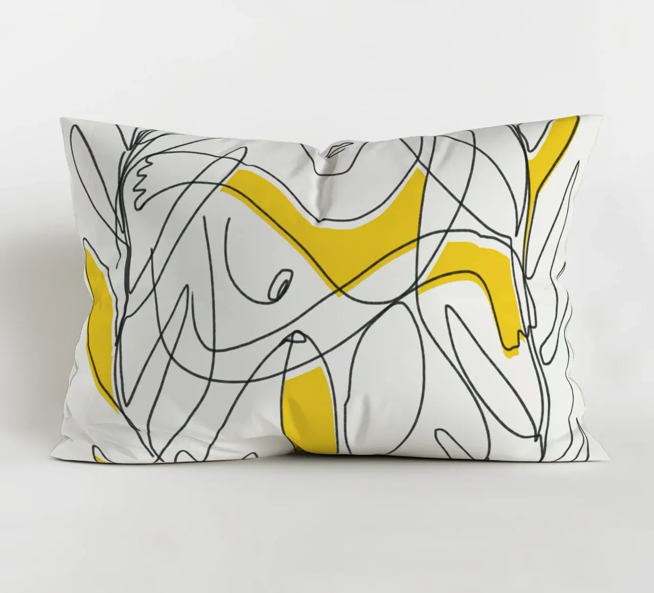 Fogliame botanico in line art cuscino da Little Dean