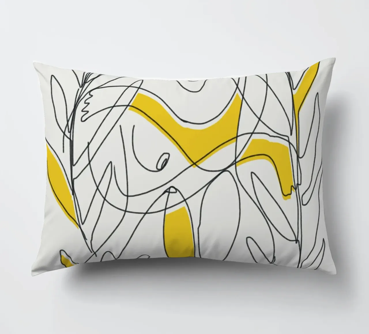 Fogliame botanico in line art cuscino da Little Dean