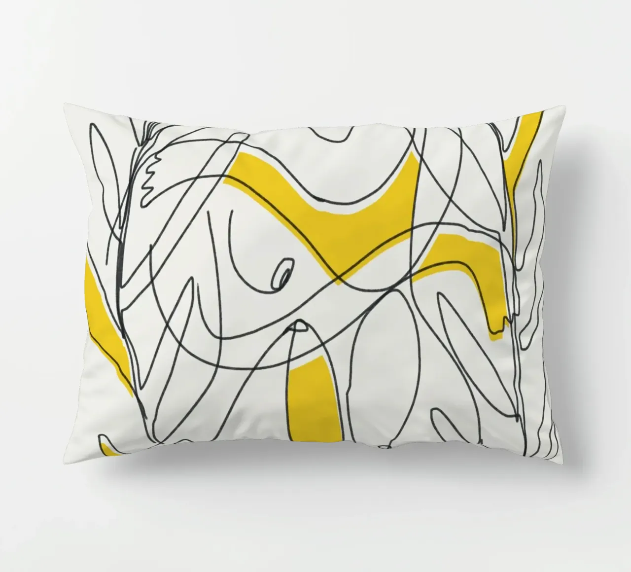 Fogliame botanico in line art cuscino da Little Dean