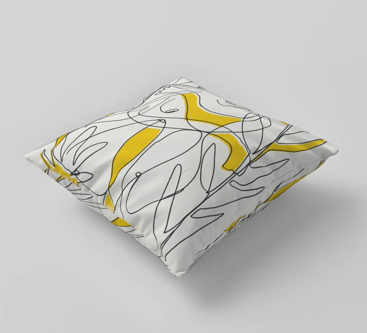 Fogliame botanico in line art cuscino da Little Dean