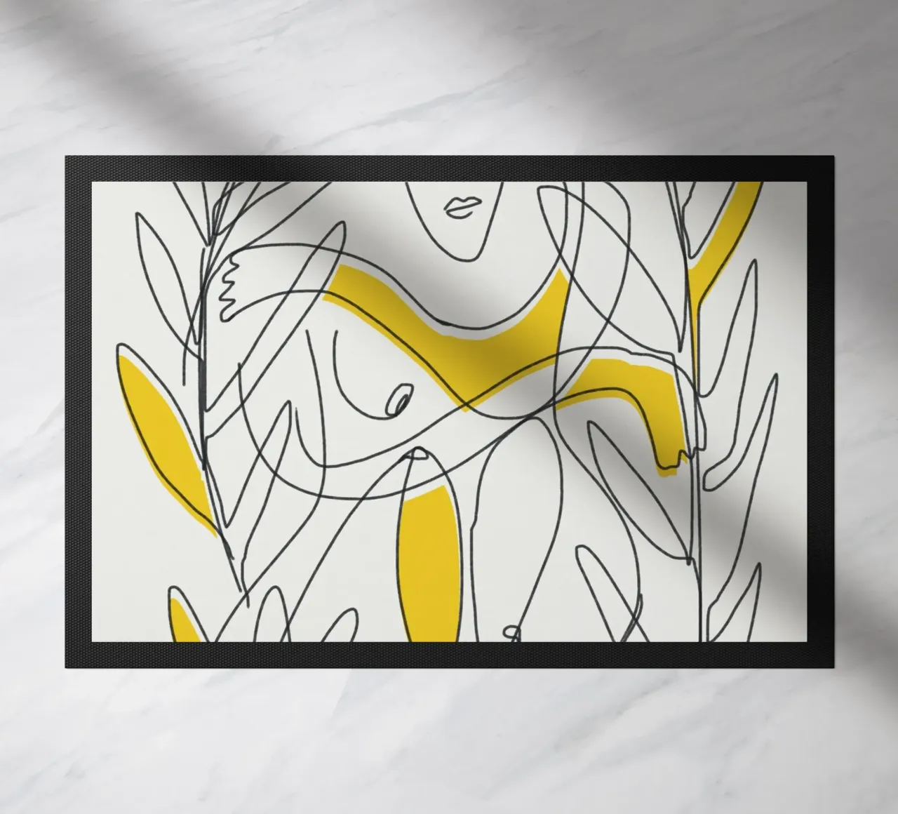 Fogliame botanico in line art zerbino da Little Dean