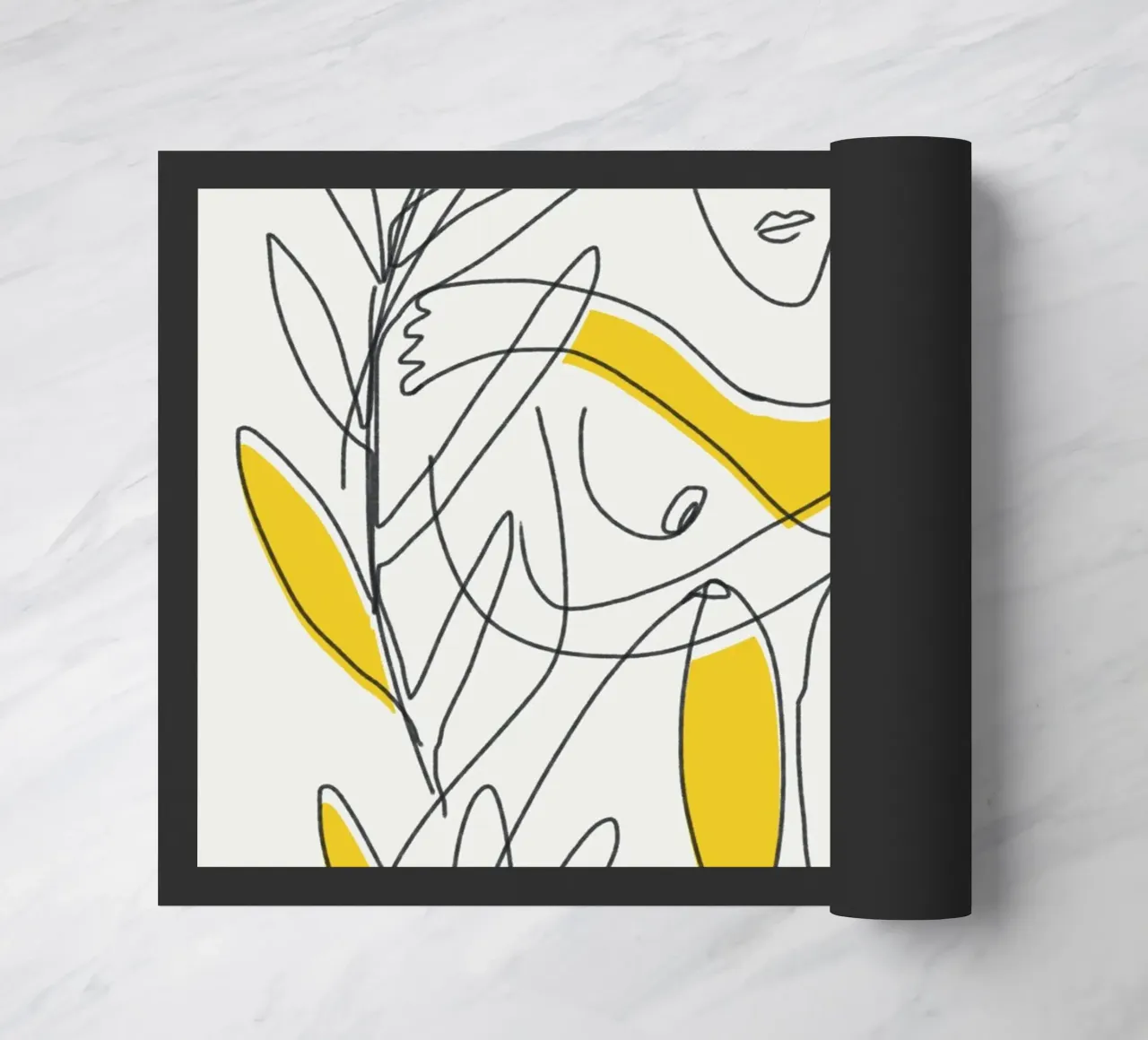 Fogliame botanico in line art zerbino da Little Dean