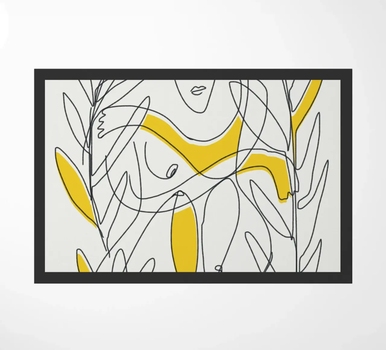 Fogliame botanico in line art zerbino da Little Dean