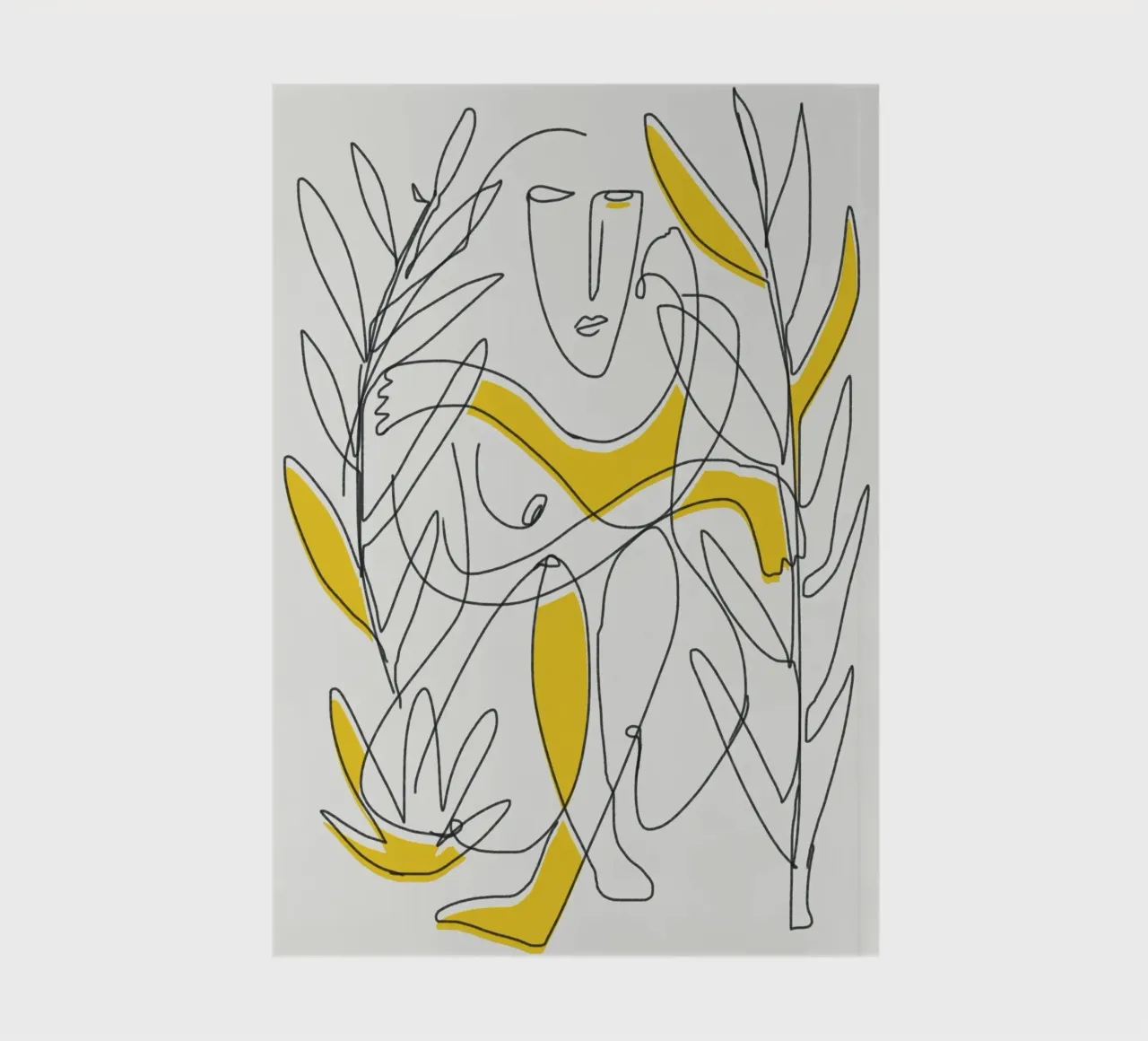 Fogliame botanico in line art diario da Little Dean