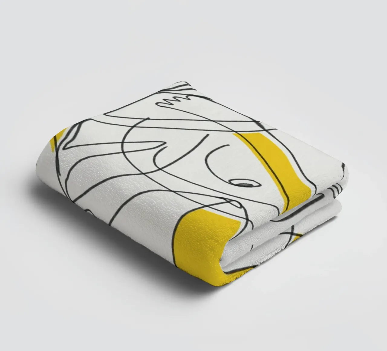 Fogliame botanico in line art asciugamano da bagno da Little Dean