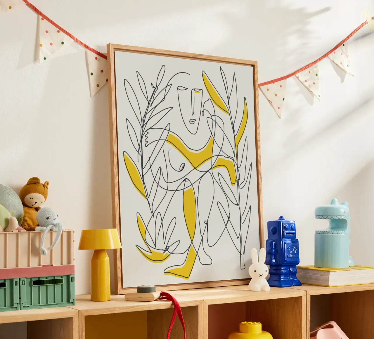 Fogliame botanico in line art plexiglass da Little Dean