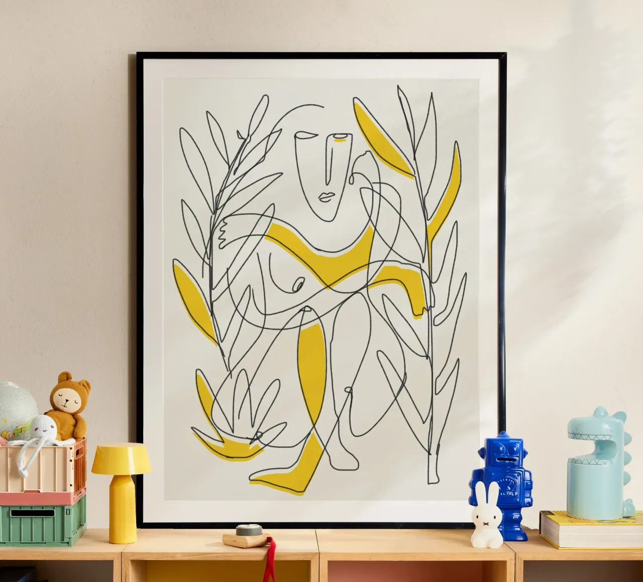 Fogliame botanico in line art carta hahnemühle da Little Dean