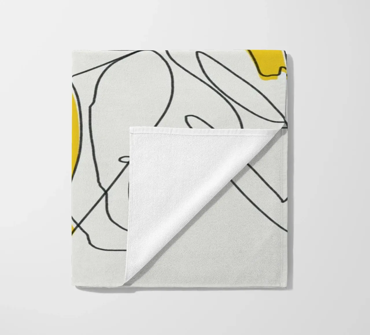 Fogliame botanico in line art telo mare da Little Dean