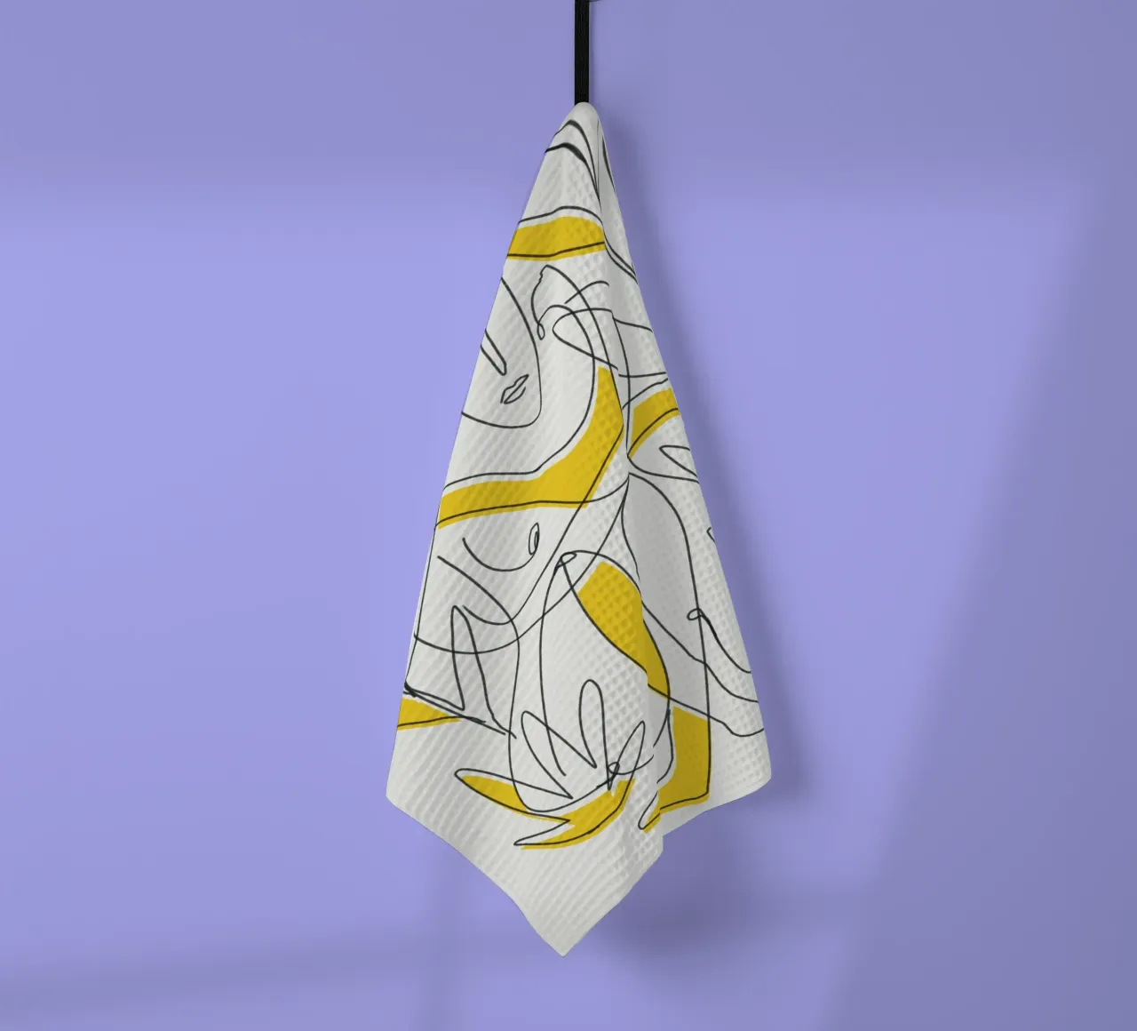 Fogliame botanico in line art canovaccio da cucina da Little Dean