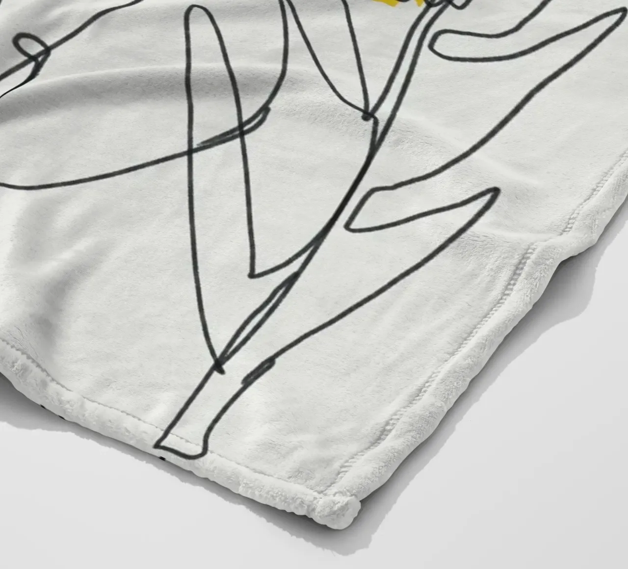 Fogliame botanico in line art coperta in pile da Little Dean