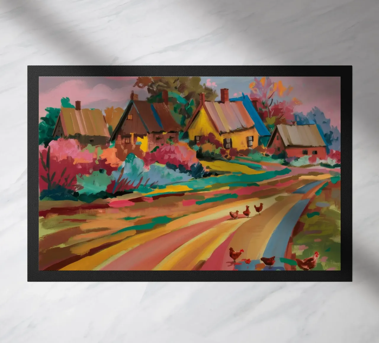 Radiosità della strada del villaggio zerbino da Radiance Landscape