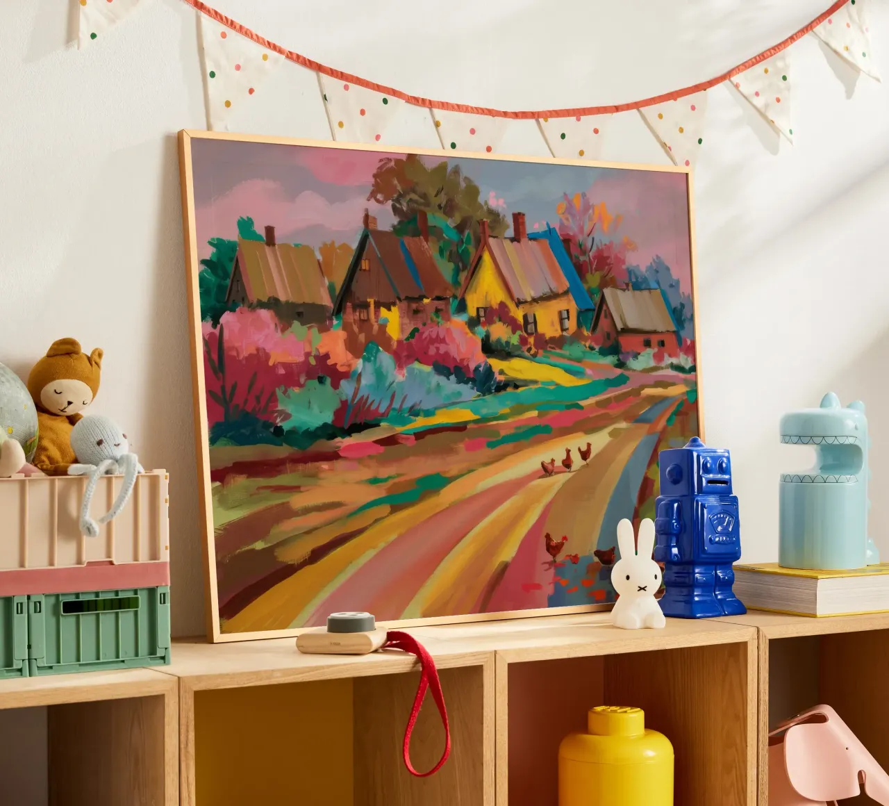 Radiosità della strada del villaggio carta hahnemühle da Radiance Landscape