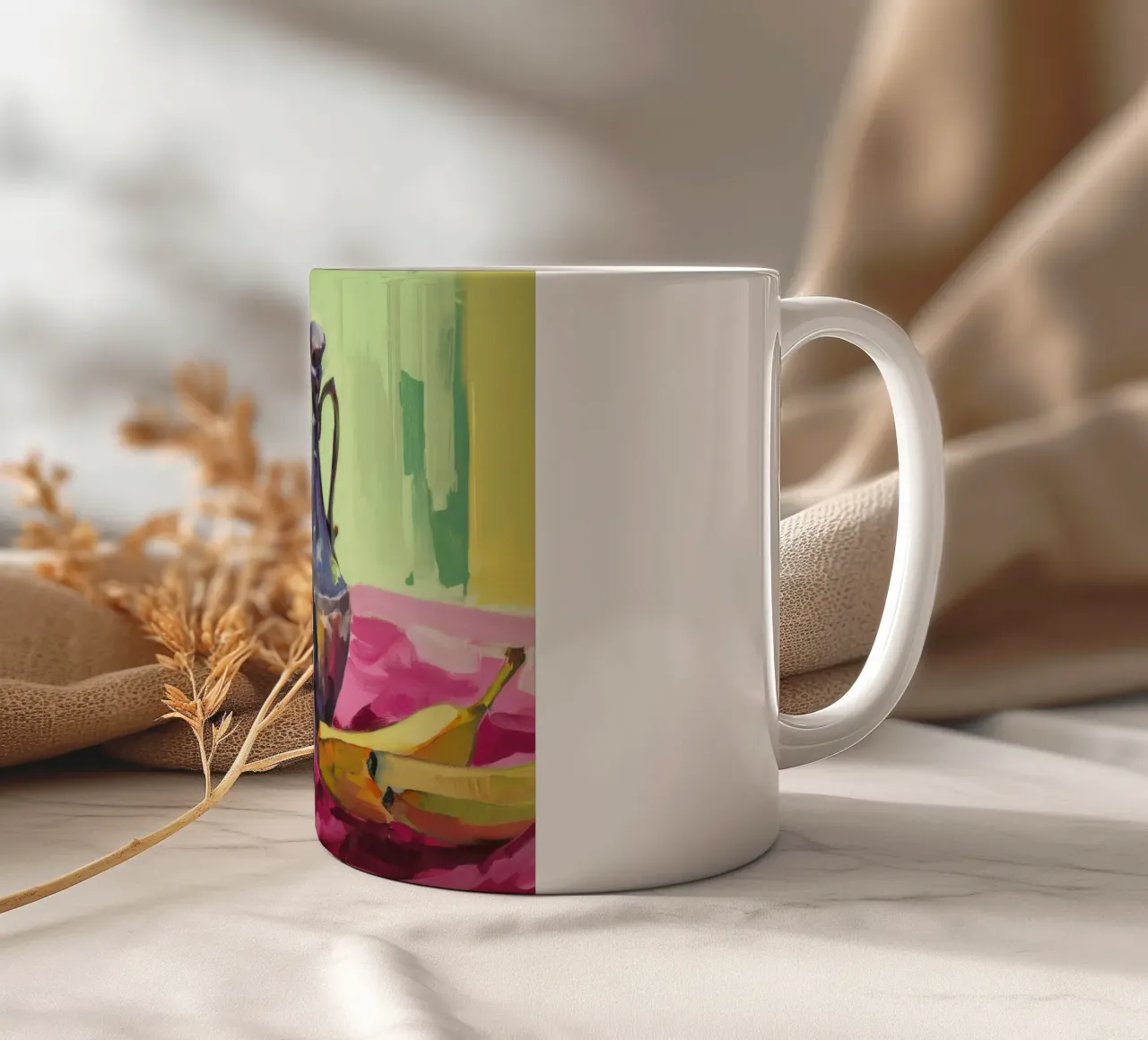 Luce di prugna di Ewer tazza in ceramica da Radiance Landscape