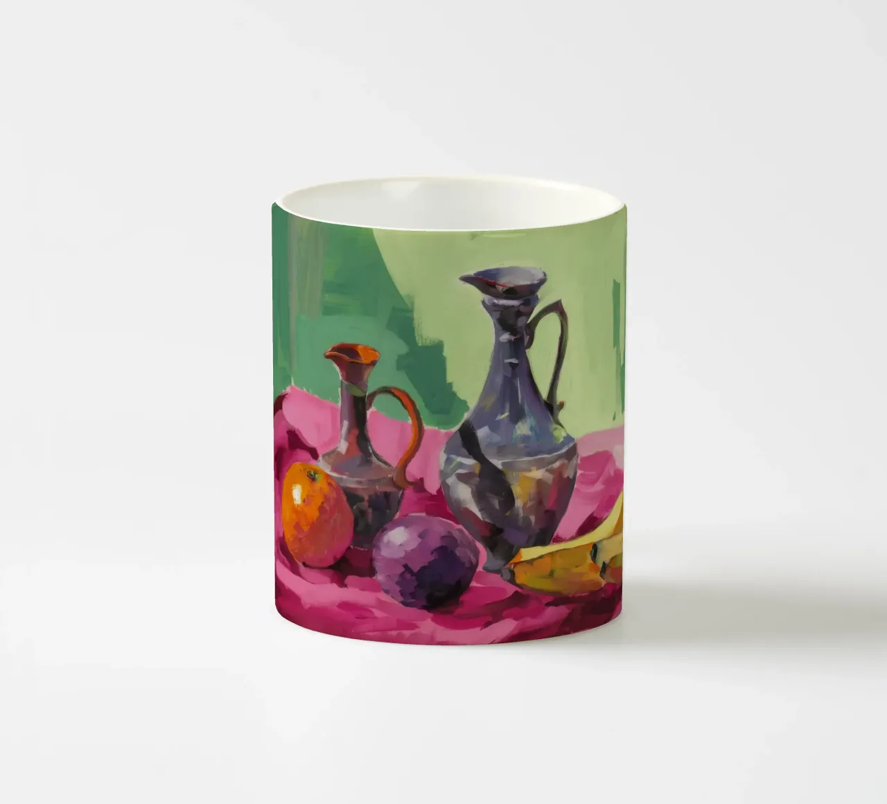 Luce di prugna di Ewer tazza in ceramica da Radiance Landscape