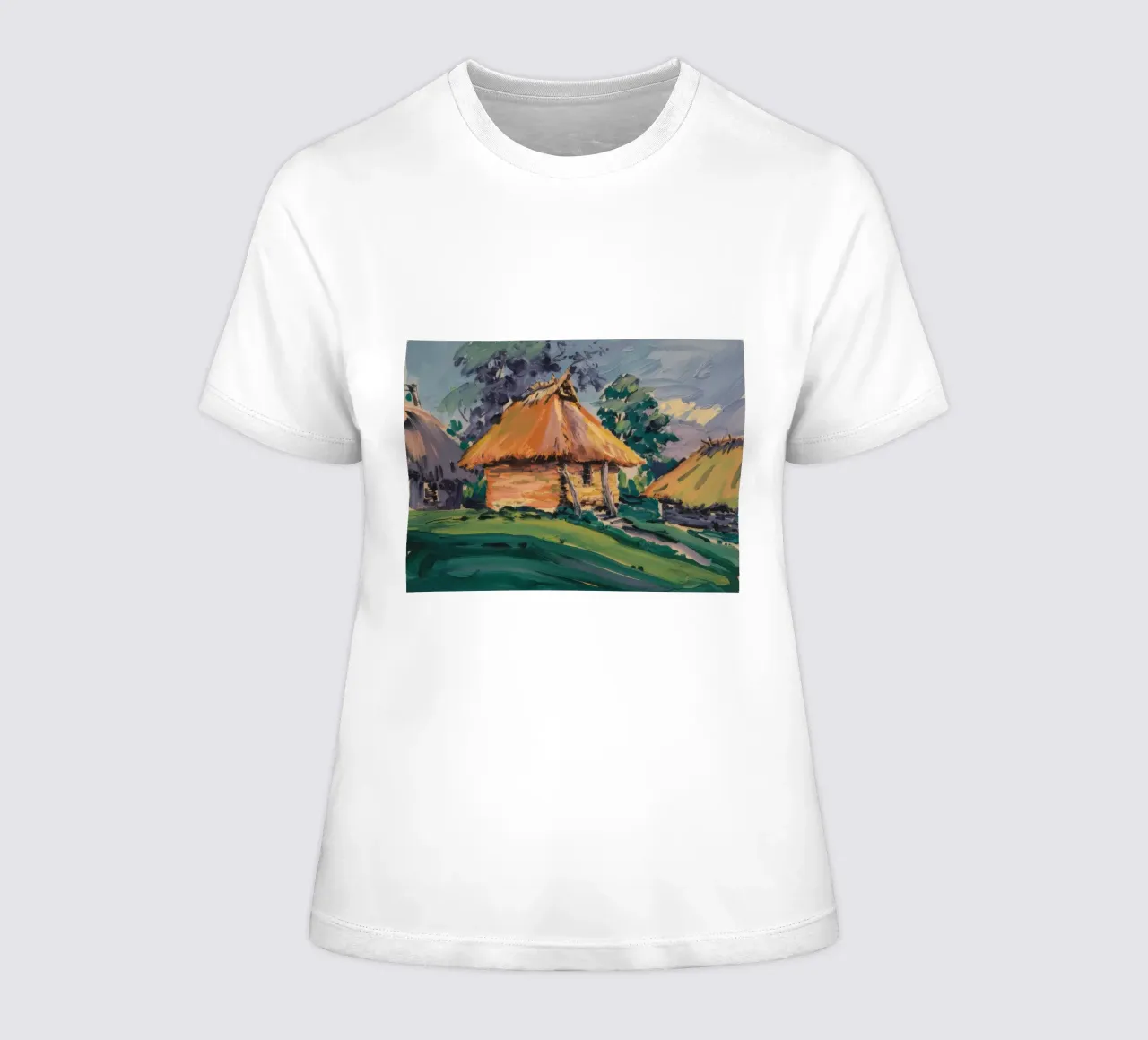Hut's Golden Hour women's fitted t-shirt by Radiance Landscape