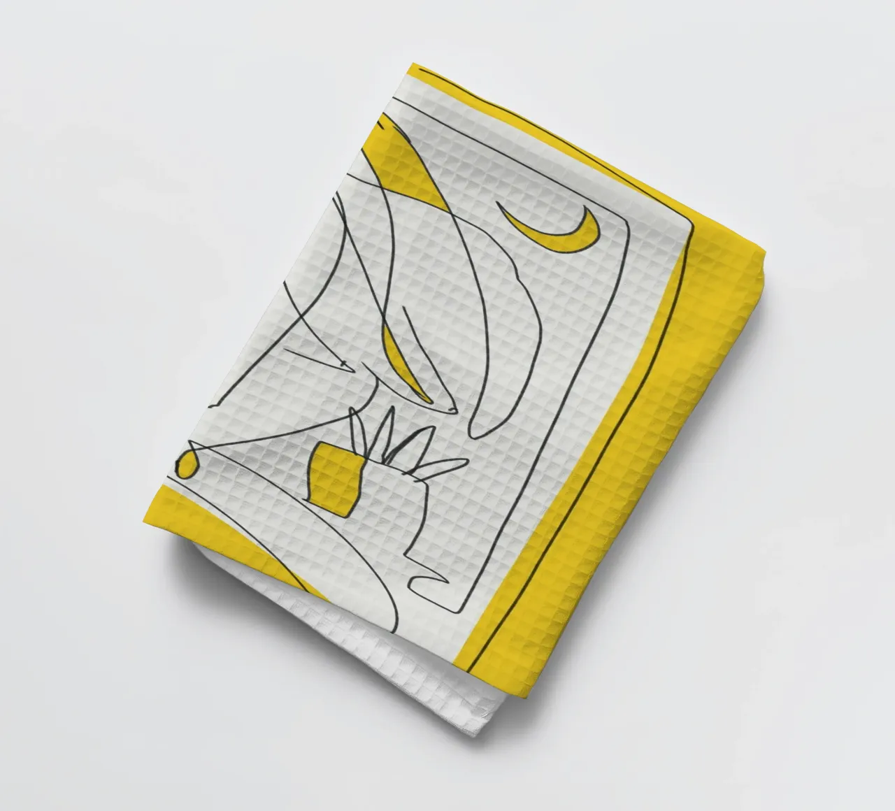 Fogliame botanico Line art - Un'opera figurativa canovaccio da cucina da Little Dean