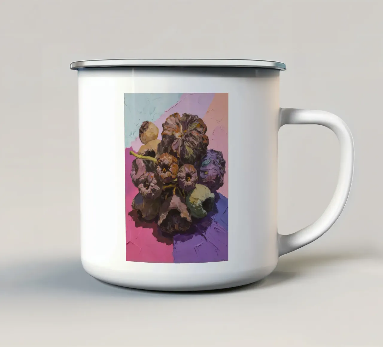 Il regno viola del carciofo tazza in smalto da Radiance Landscape