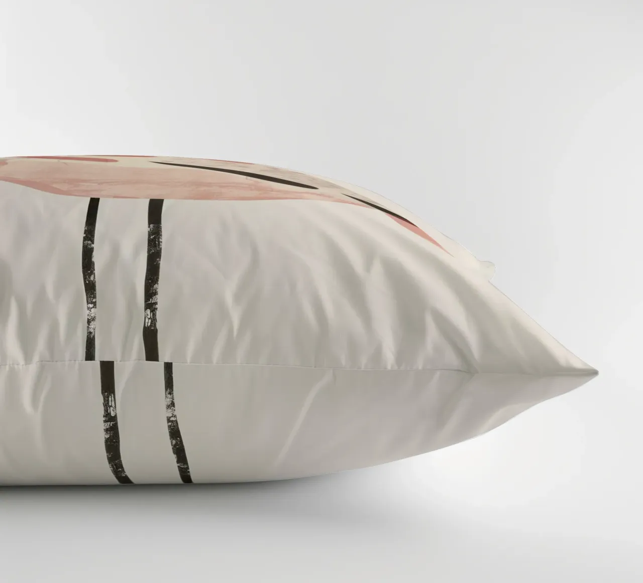 Graceful Flamingo in Dreamy Pastel Hues decorative cushion by DesignDoodle
