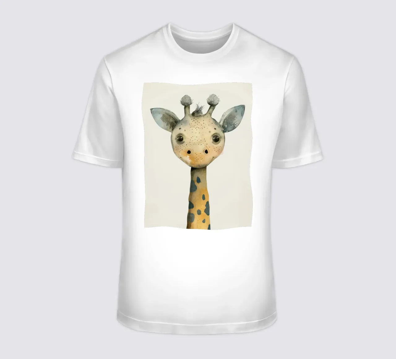 Elegant Giraffe with Gentle Curves and Soft Lines t-shirt by DesignDoodle