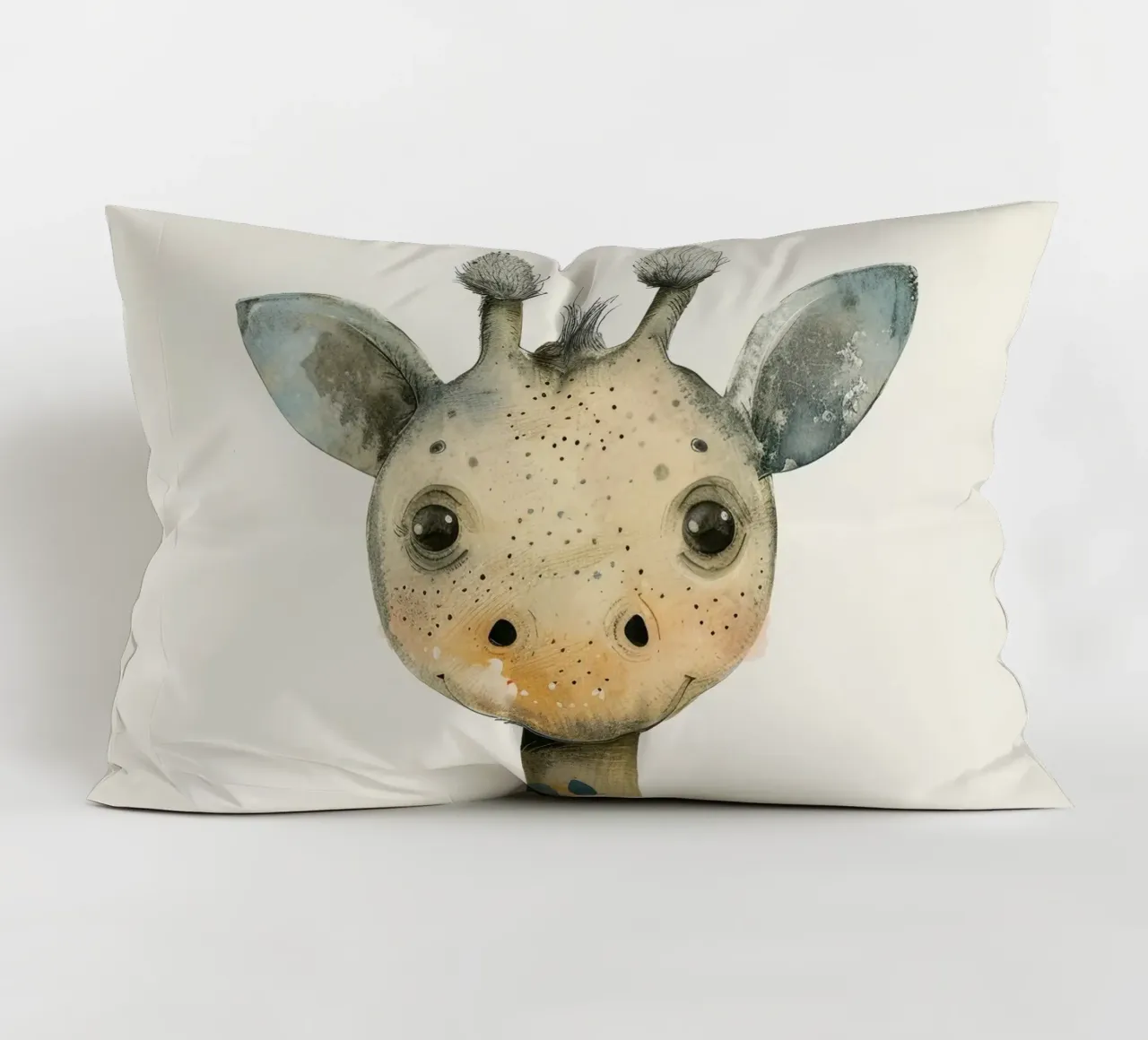 Elegant Giraffe with Gentle Curves and Soft Lines decorative cushion by DesignDoodle
