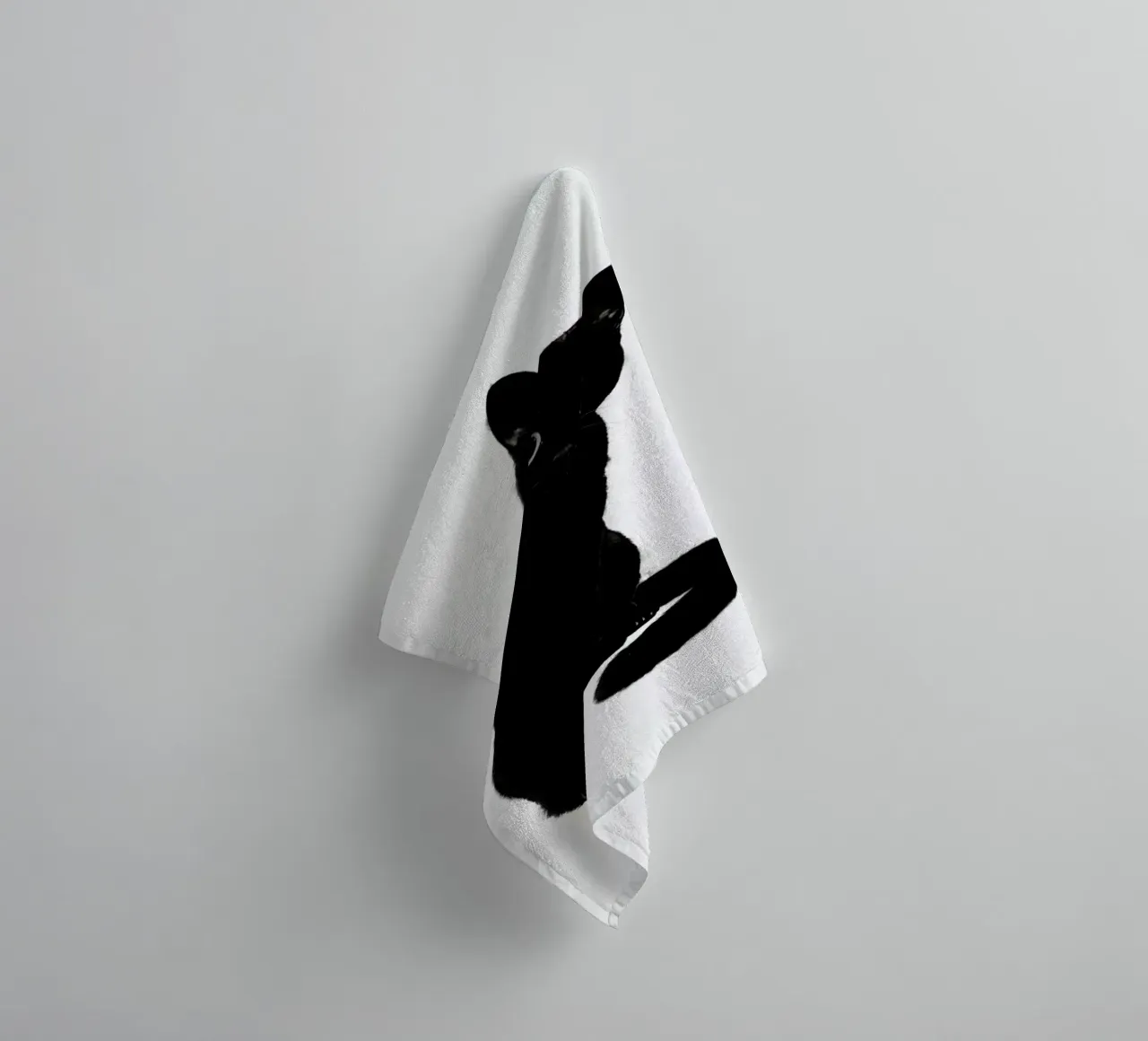 Spooky Cute Cat towel by Laura Graves