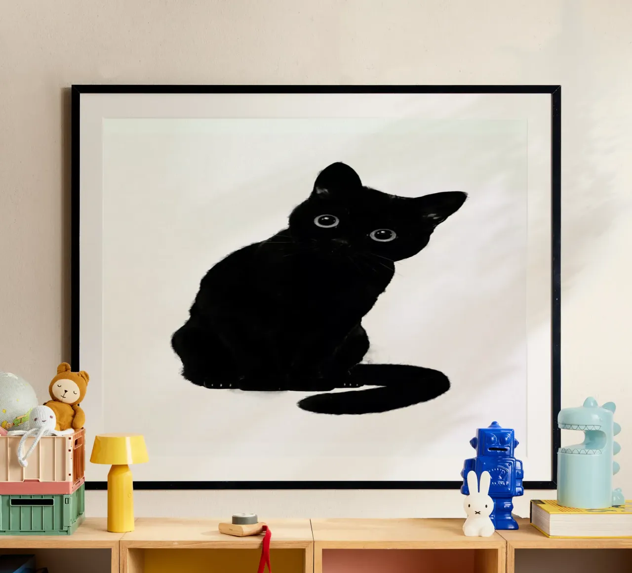 Spooky Cute Cat hahnemühle by Laura Graves