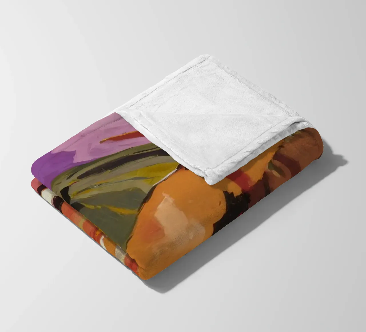 Kürbis-Pfeffer-Patch Fleecedecke von Radiance Landscape