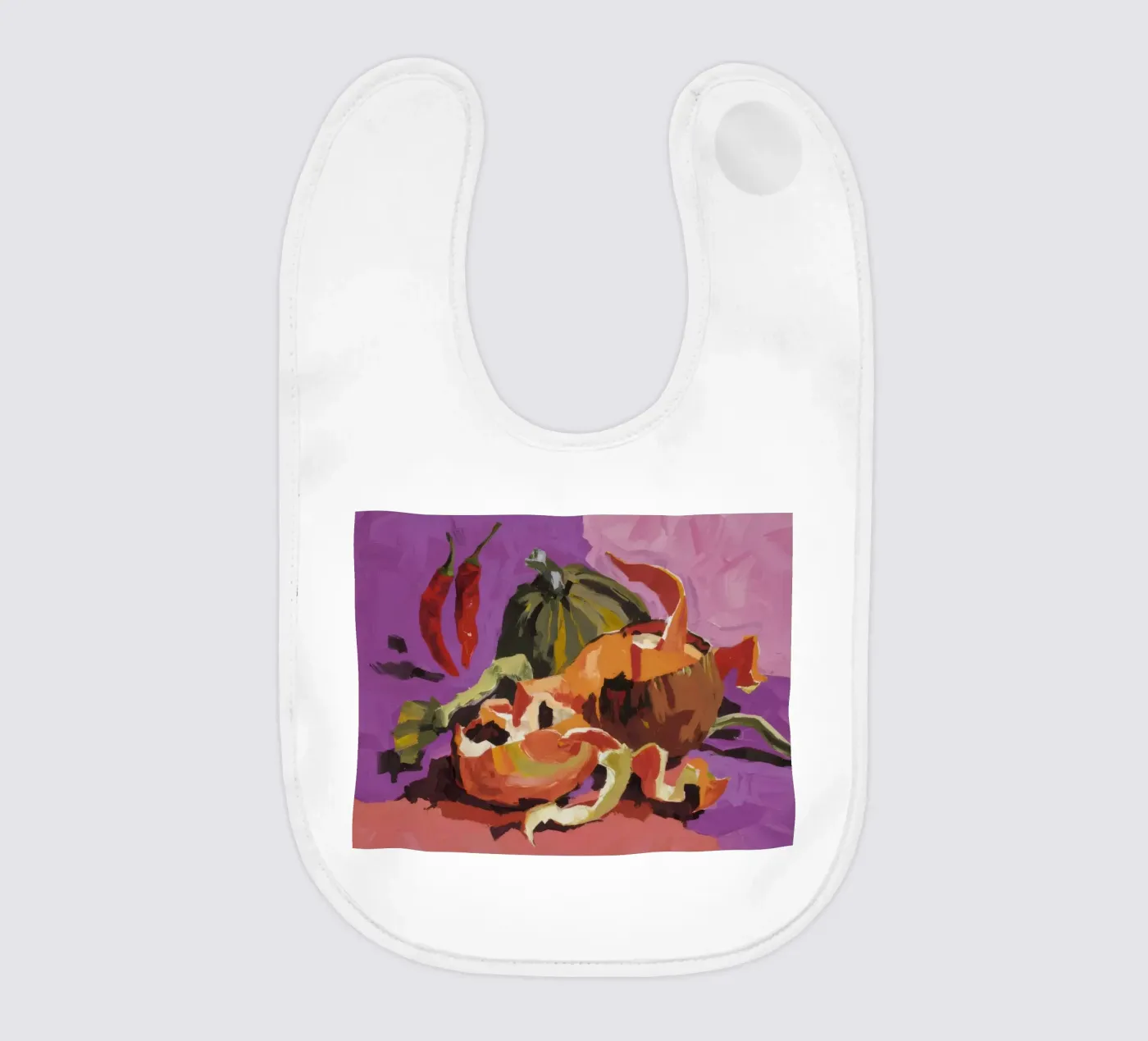 Pumpkin Pepper Patch baby bib by Radiance Landscape