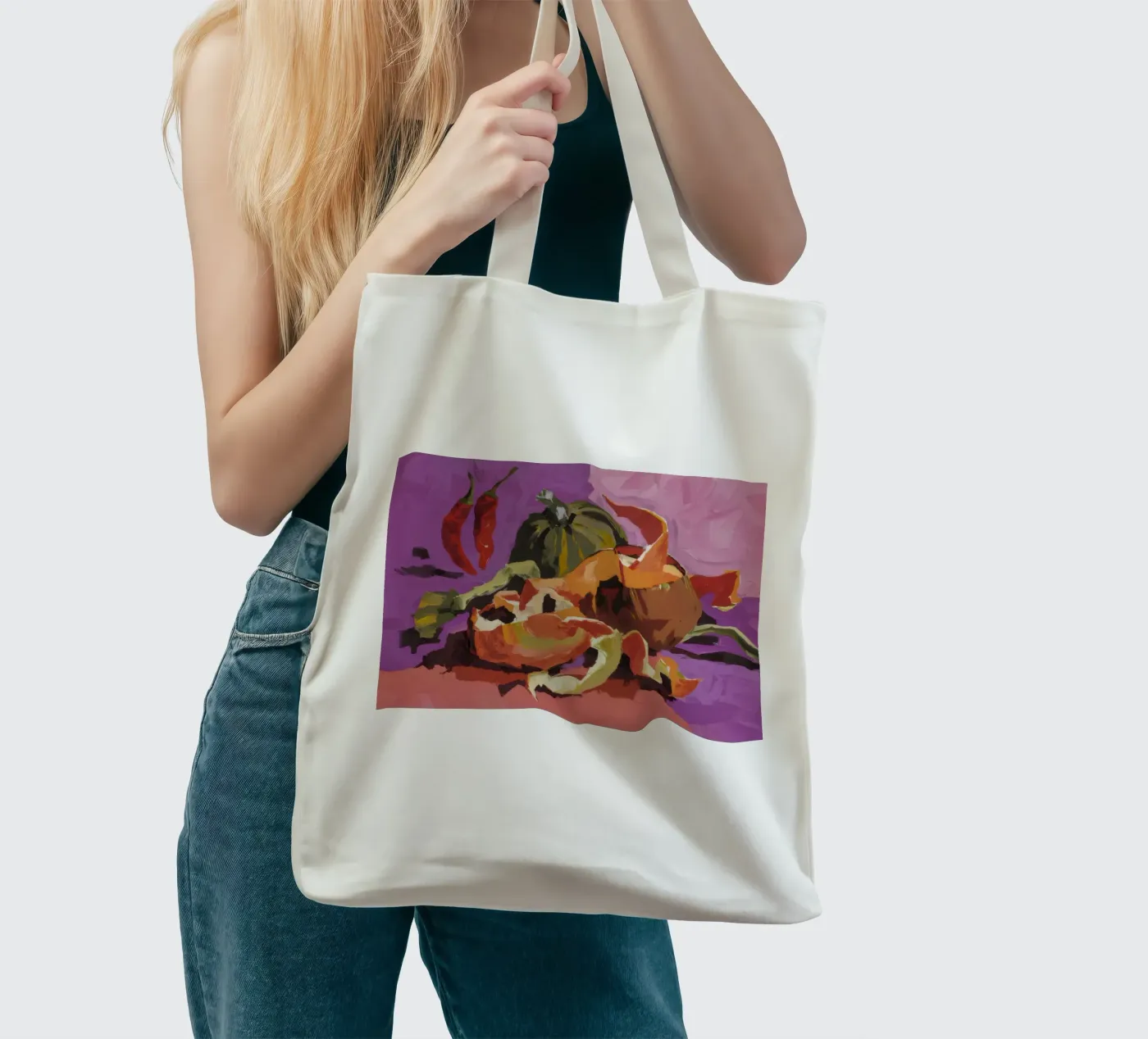 Pumpkin Pepper Patch tote bag by Radiance Landscape