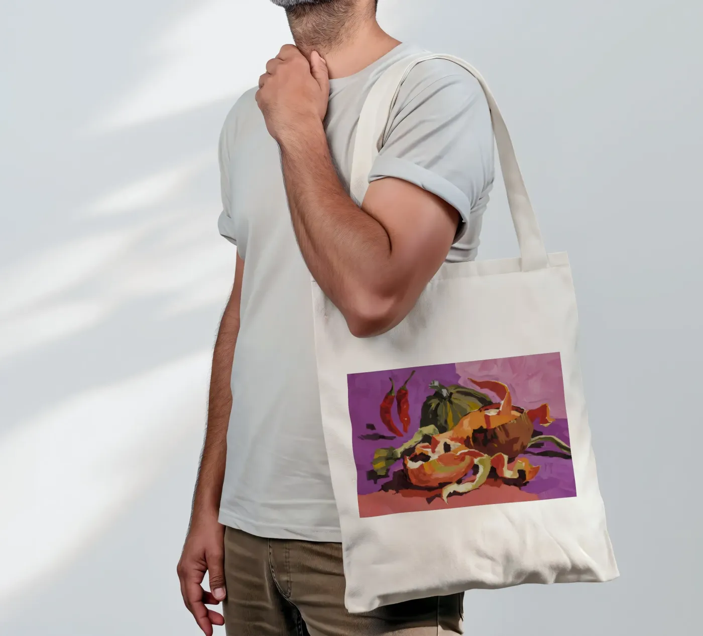 Pumpkin Pepper Patch tote bag by Radiance Landscape