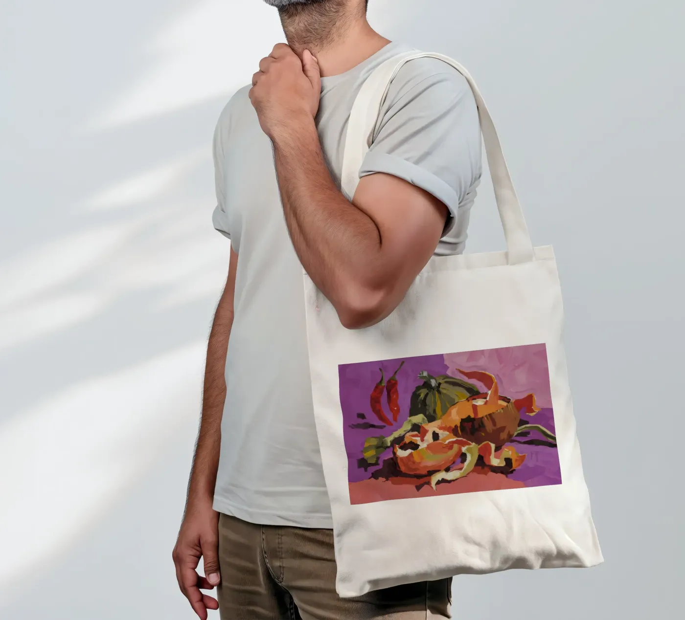 Pumpkin Pepper Patch tote bag by Radiance Landscape