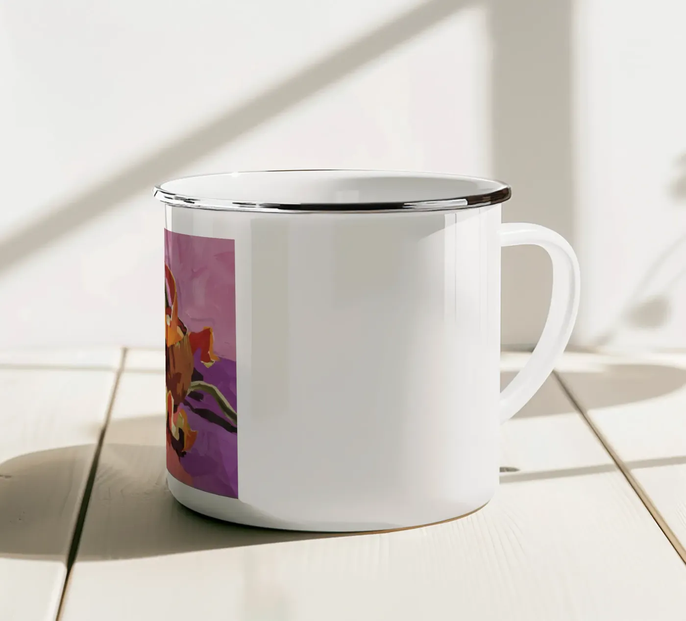 Pumpkin Pepper Patch enamel mug by Radiance Landscape
