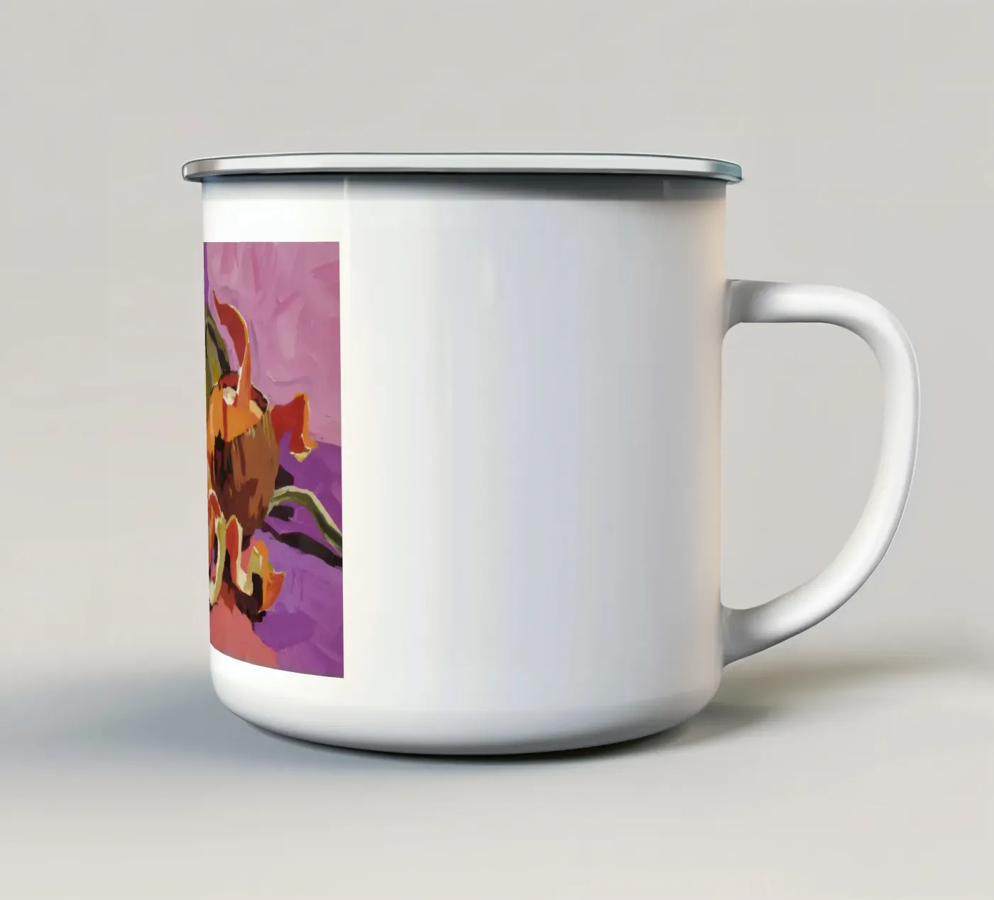Pumpkin Pepper Patch enamel mug by Radiance Landscape