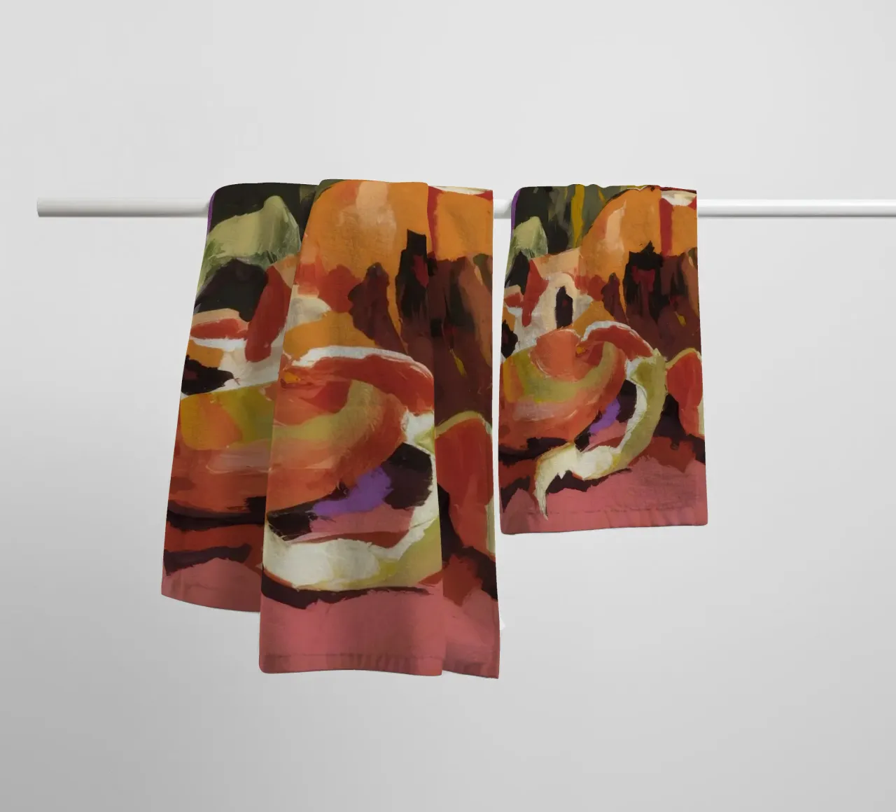 Pumpkin Pepper Patch towel by Radiance Landscape