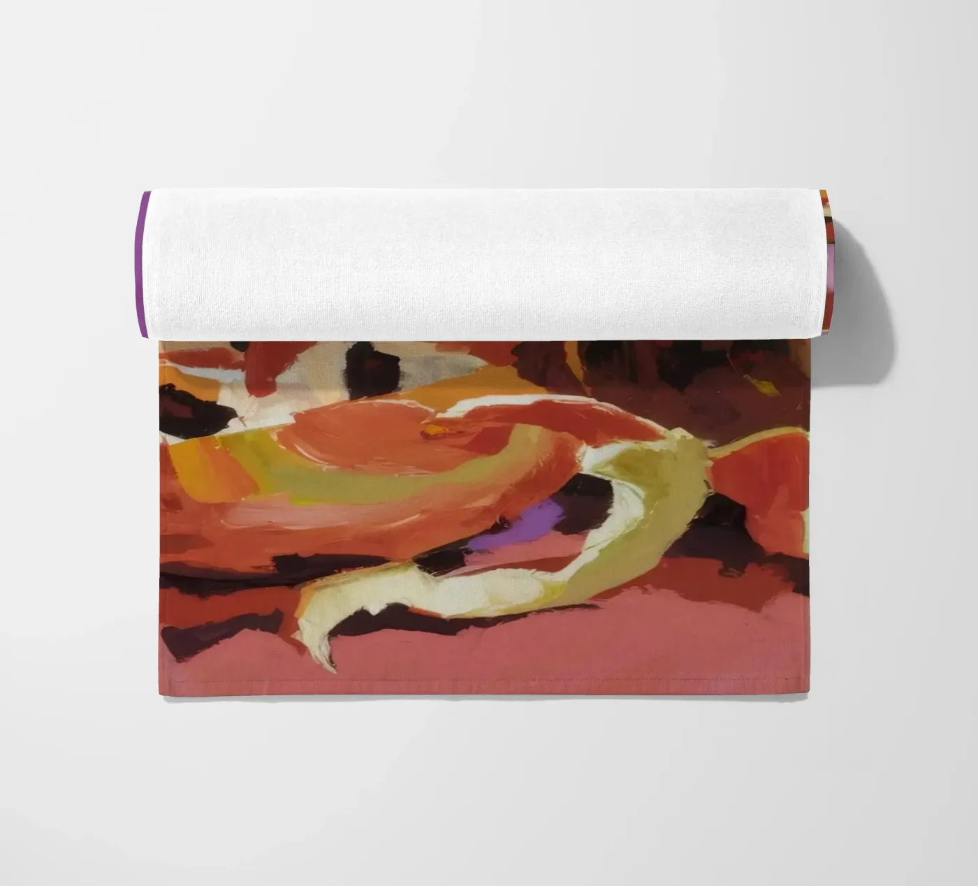 Pumpkin Pepper Patch beach towel by Radiance Landscape