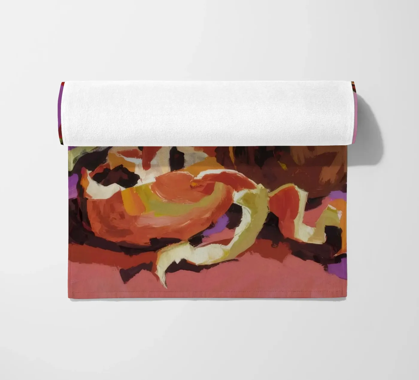 Pumpkin Pepper Patch beach towel by Radiance Landscape
