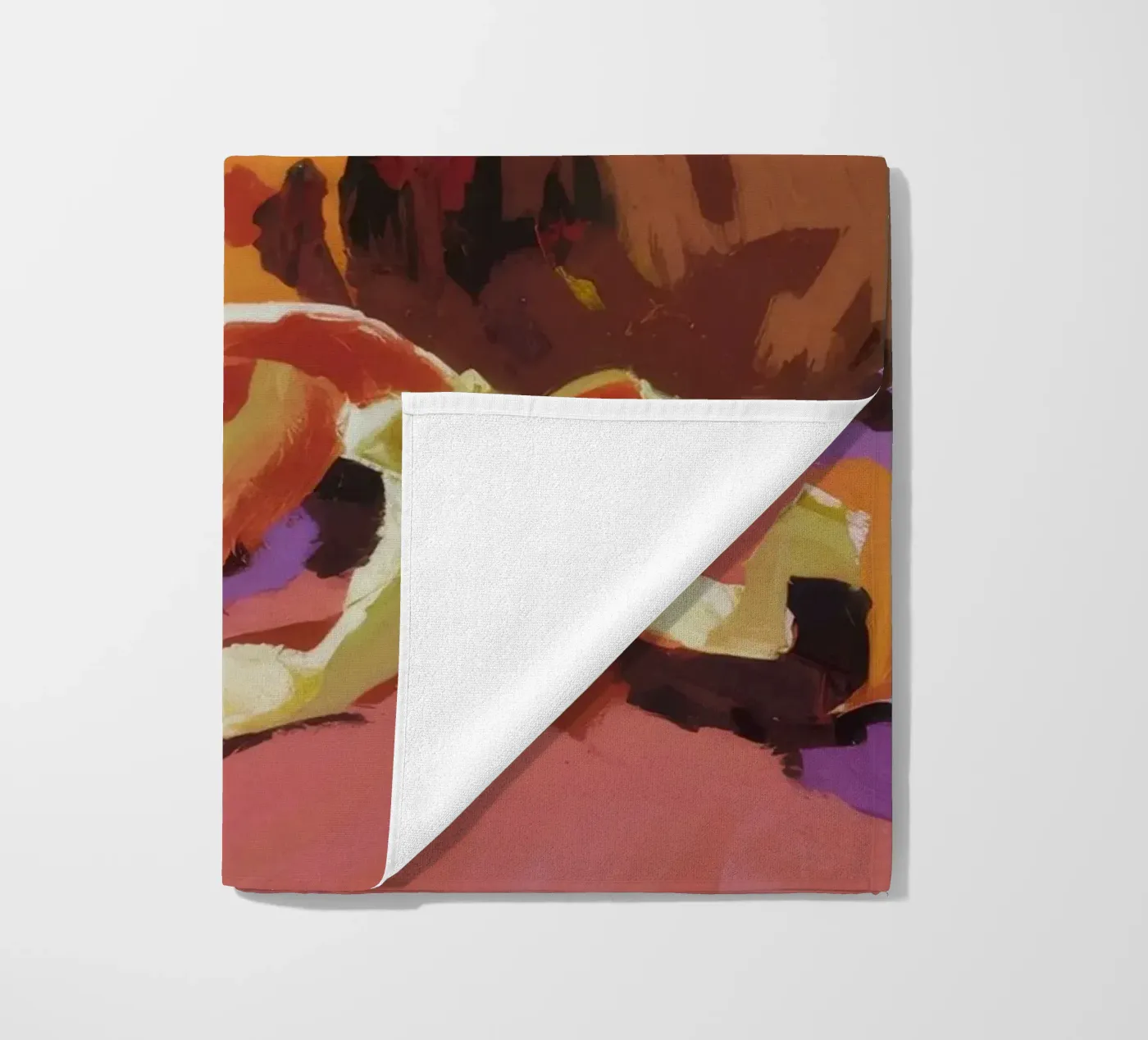 Pumpkin Pepper Patch beach towel by Radiance Landscape