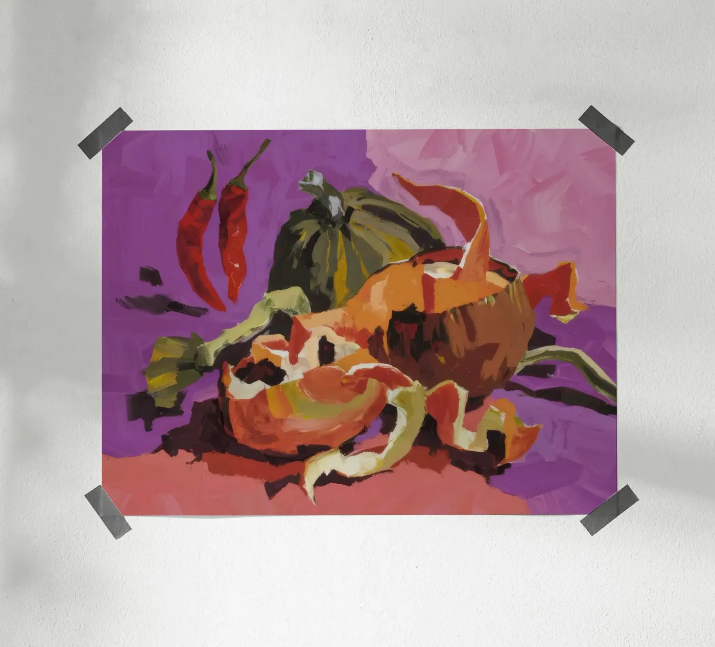 Pompoen Peper Patch poster van Radiance Landscape