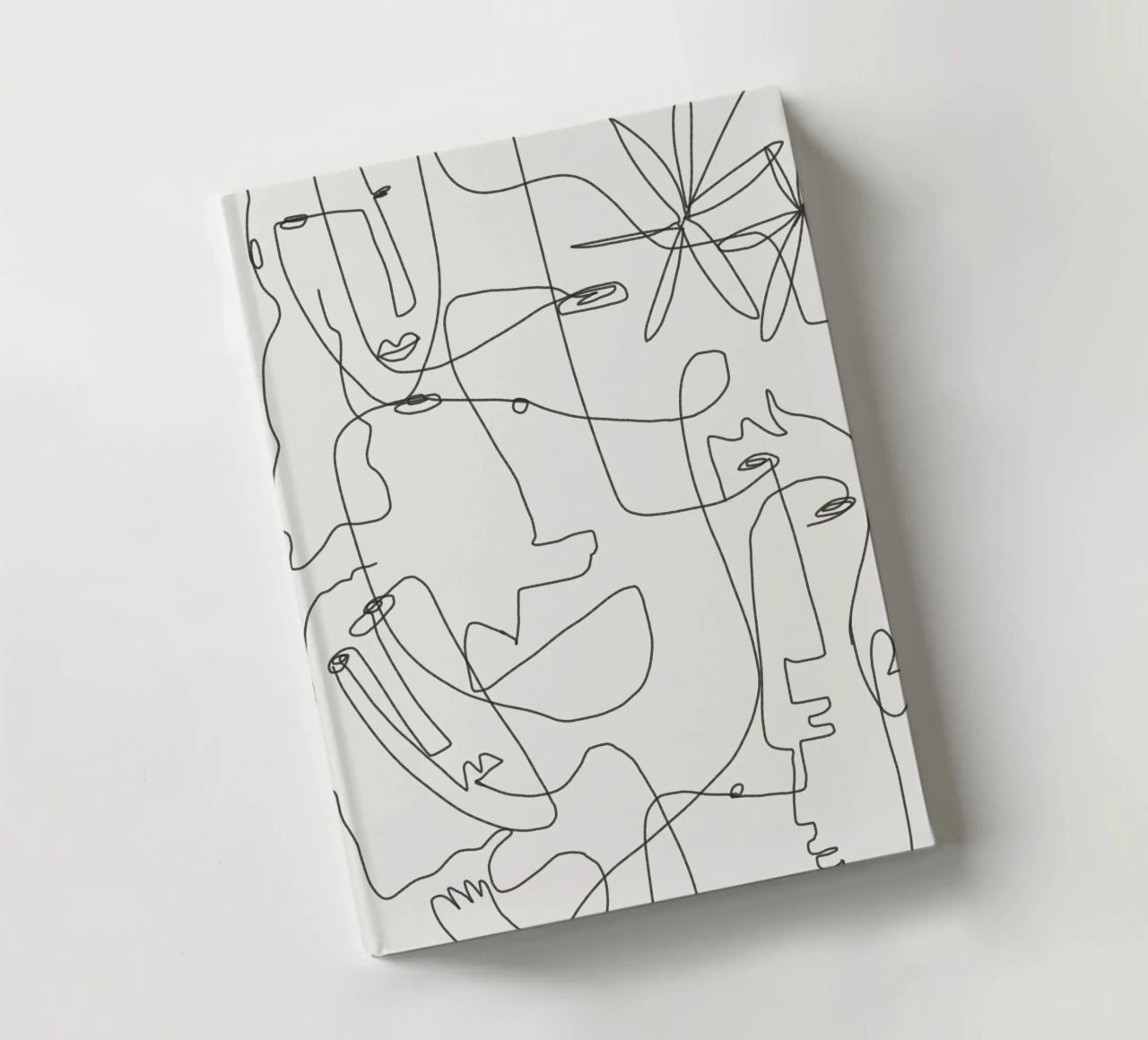 Visages en dessin au trait carnet de notes de Little Dean